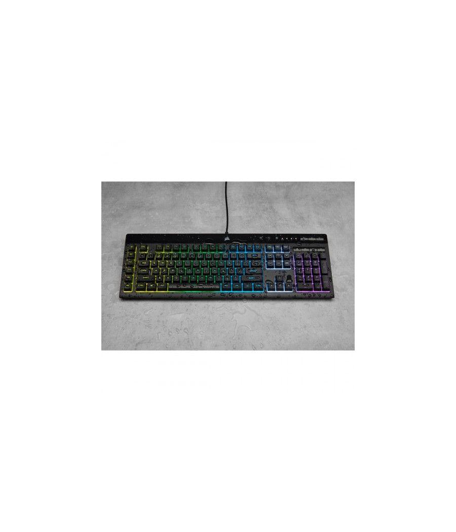 Corsair k55 rgb pro teclado usb qwerty español negro