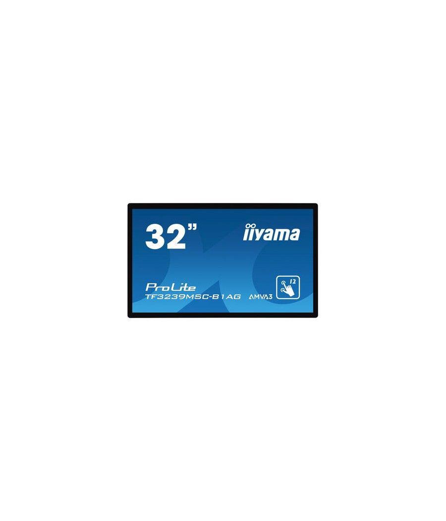 Iiyama prolite tf3239msc-b1ag monitor pantalla táctil 80 cm (31.5") 1920 x 1080 pixeles multi-touch multi-usuario negro