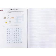 Cuaderno grapado a4 50hojas pauta 3mm mr con ejercicios rubio miquelrius 8145.