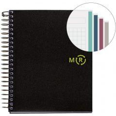 Cuaderno 100% reciclado nb-4 a5 120hojas tapas polipropileno miquelrius 6039