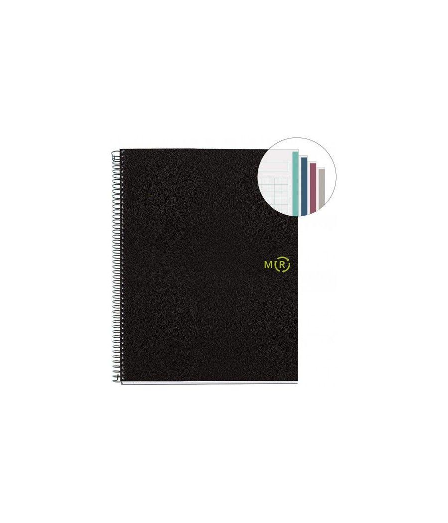 Cuaderno 100% reciclado nb-4 a4 120hojas tapas polipropileno miquelrius 6038