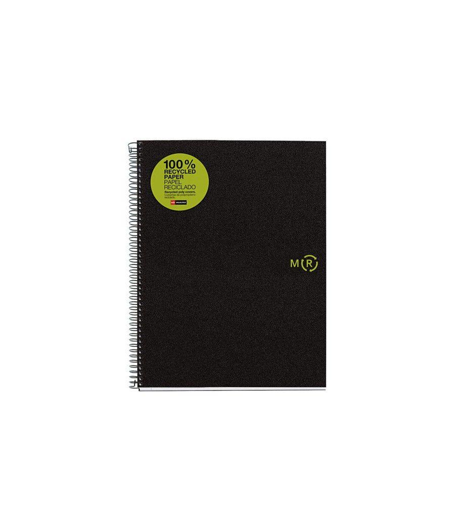 Cuaderno 100% reciclado nb-4 a4 120hojas tapas polipropileno miquelrius 6038