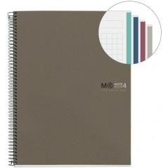 Cuaderno 100% reciclado nb-4 a5 120hojas ecogris miquelrius 6084