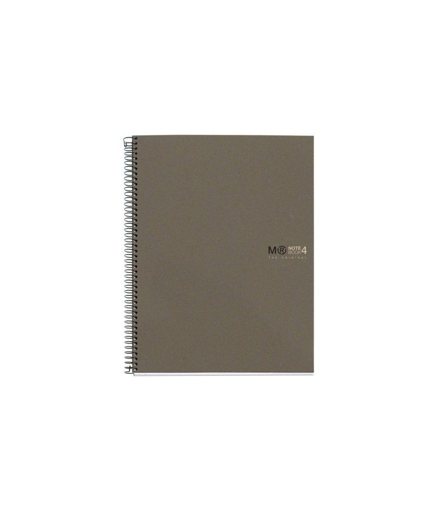 Cuaderno 100% reciclado nb-4 a5 120hojas ecogris miquelrius 6084