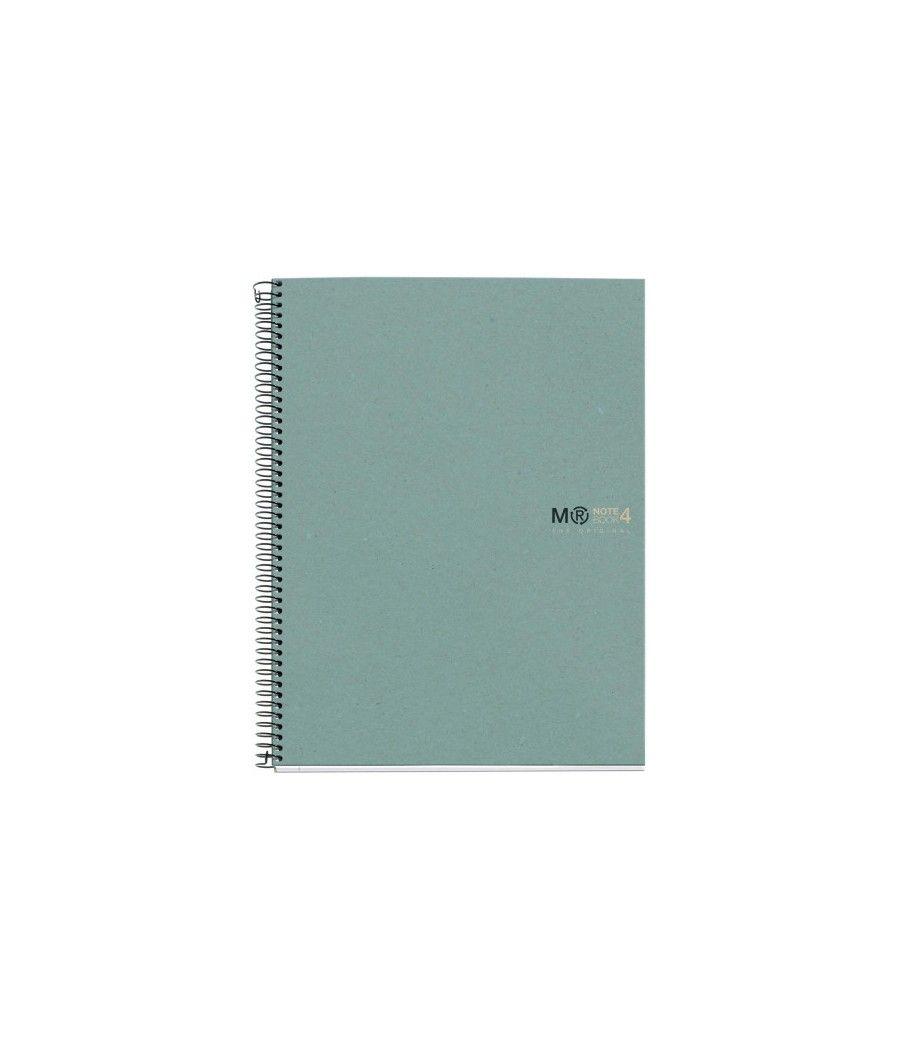 Cuaderno 100% reciclado nb-4 a4 120hojas ecoazul miquelrius 6083