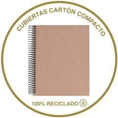 Cuaderno 100% reciclado nb-4 a4 120hojas ecoazul miquelrius 6083