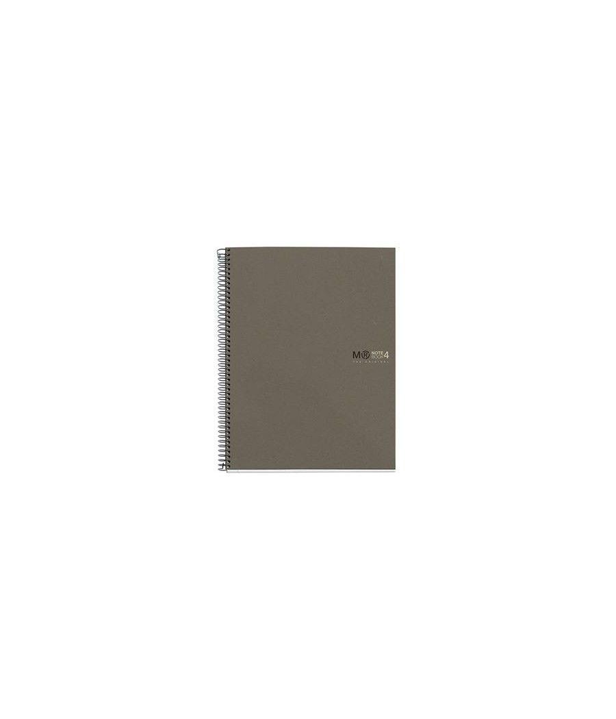 Cuaderno 100% reciclado nb-4 a4 120hojas ecogris miquelrius 6082