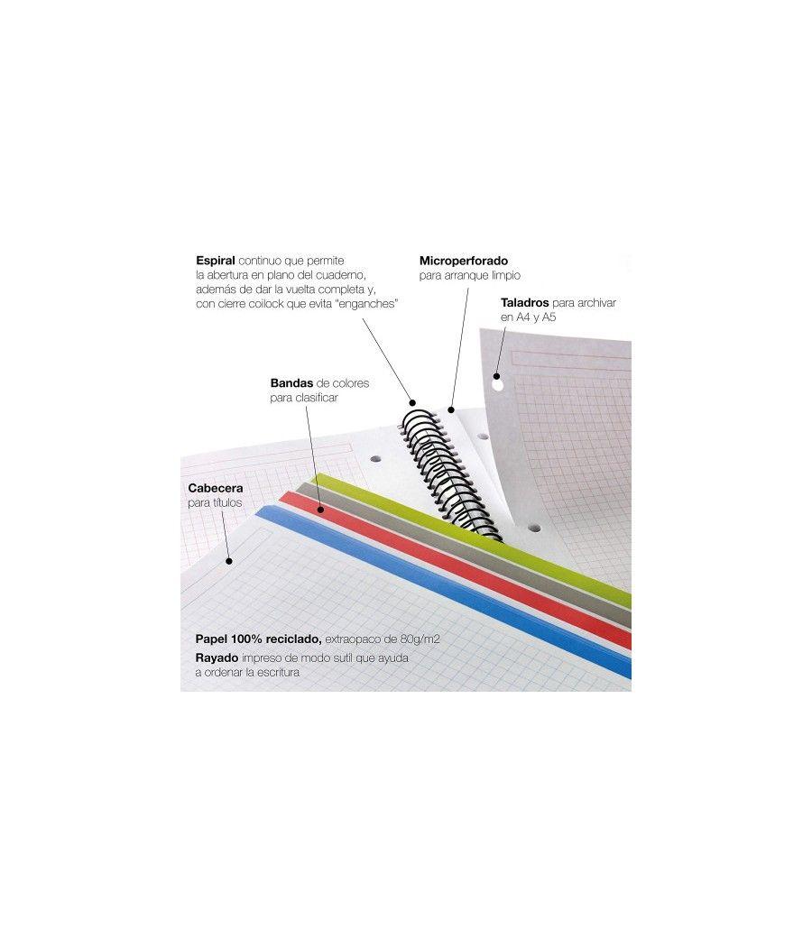 Cuaderno 100% reciclado nb-4 a4 120hojas ecogris miquelrius 6082