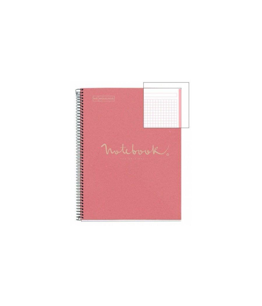 Cuaderno 100% reciclado nb-1 a4 80hojas ecorosa emotions miquelrius 6093