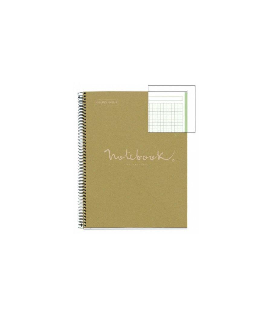 Cuaderno 100% reciclado nb-1 a4 80hojas ecoverde emotions mr miquelrius 6091