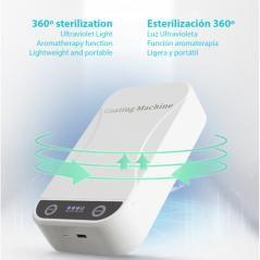 Caja esterilizadora portátil con luz ultravioleta y aromaterapia. dam dmac0036