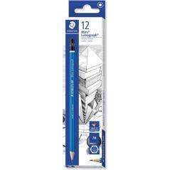 Lapiz grafito mars lumograph 100, grad. 7h staedtler 100-7h pack 12 unidades