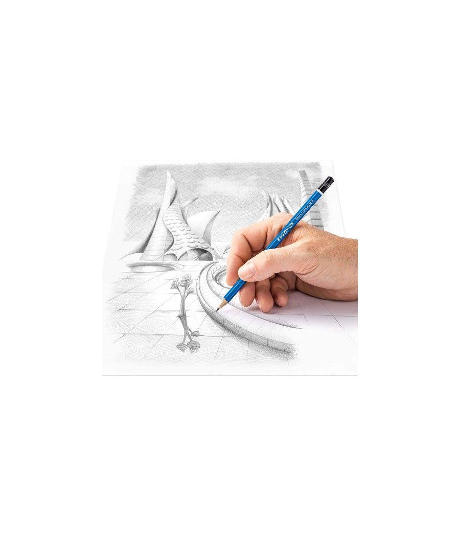 Lapiz grafito mars lumograph 100, grad. 7h staedtler 100-7h pack 12 unidades