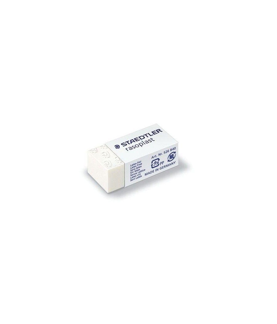 Goma de borrar rasoplast (33x16x13 mm) staedtler 526 b40 pack 40 unidades