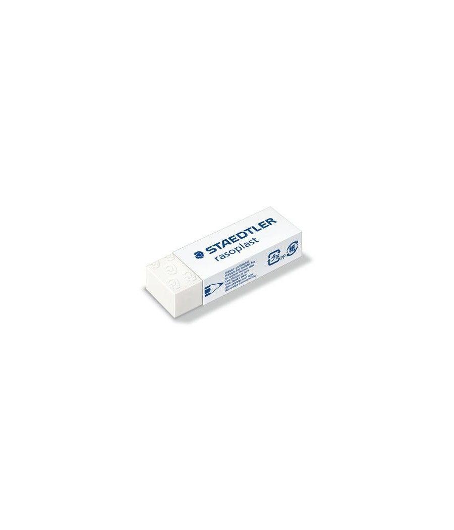 Goma de borrar rasoplast (65x23x13 mm) staedtler 526 b20 pack 20 unidades