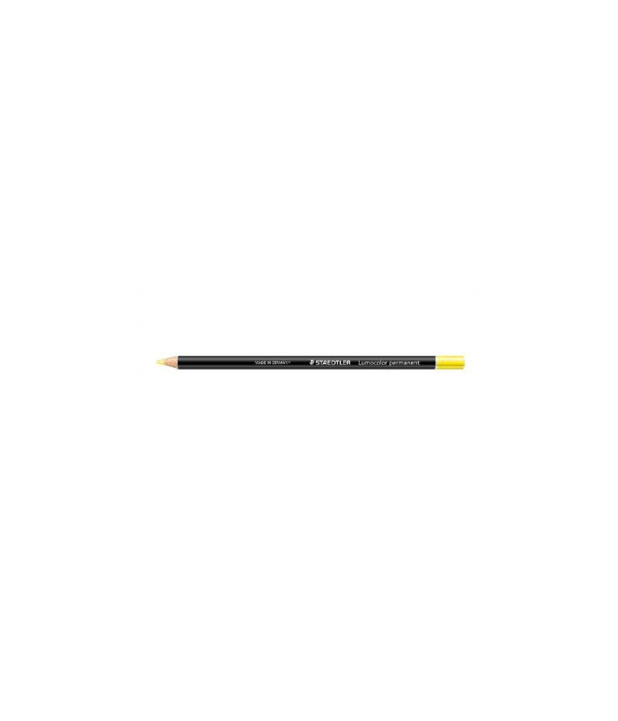 Lapiz especial lumocolor permanent glasochrom 108 20, amarillo staedtler 108 20-1 pack 12 unidades