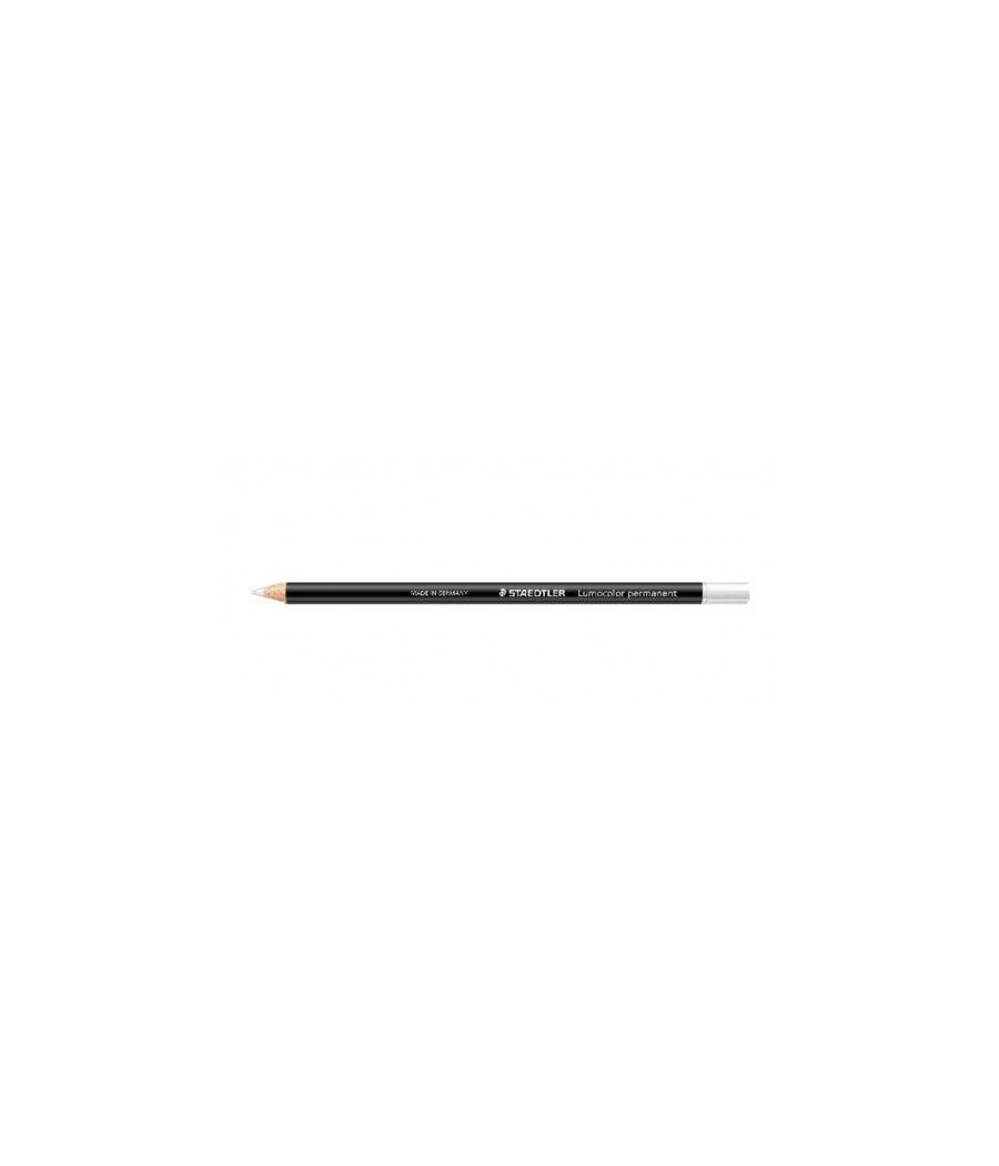 Lapiz especial lumocolor permanent glasochrom 108 20, blanco staedtler 108 20-0 pack 12 unidades