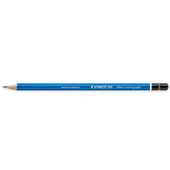 Lapiz grafito mars lumograph 100, grad. b staedtler 100-b pack 12 unidades