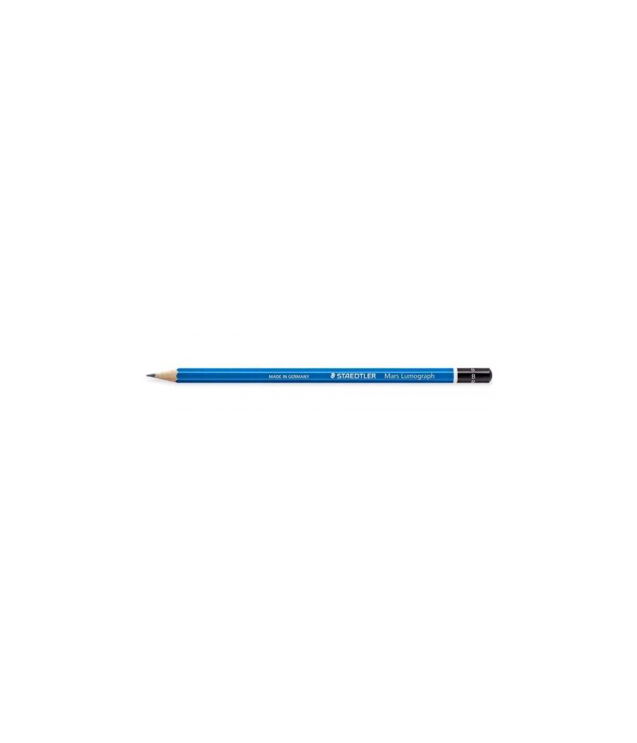 Lapiz grafito mars lumograph 100, grad. b staedtler 100-b pack 12 unidades