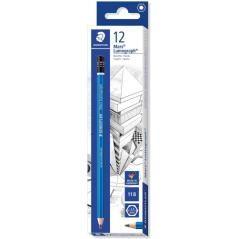 Lapiz grafito mars lumograph 100, grad. 11b staedtler 100-11b pack 12 unidades