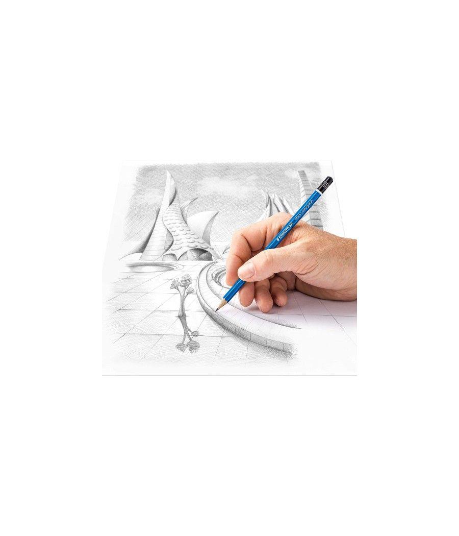 Lapiz grafito mars lumograph 100, grad. 10h staedtler 100-10h pack 12 unidades