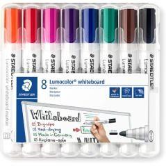 Estuche 8 pzas lumocolor whiteboard marker 351, surt. staedtler 351 wp8