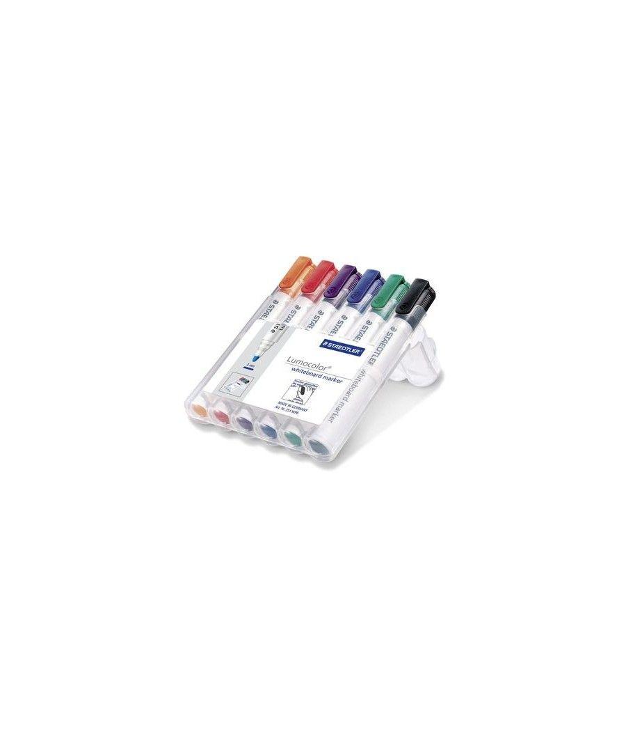 Estuche 6 pzas lumocolor whiteboard marker 351, surt. staedtler 351 wp6