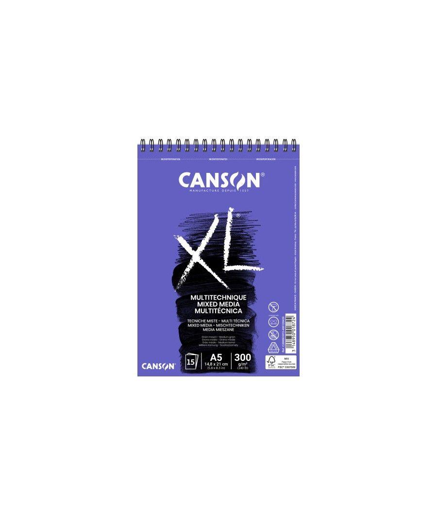 Canson xl mix media bloc de hojas de papel para bellas artes 30 hojas pack 5 unidades