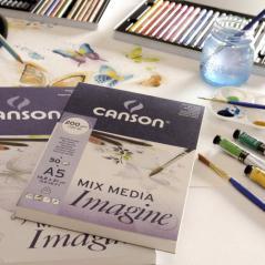 Canson imagine arte de papel 25 hojas pack 3 unidades