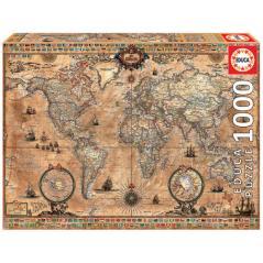 Educa antique world map puzzle rompecabezas 1000 pieza(s)