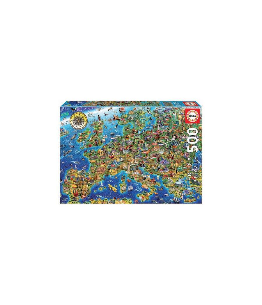 Educa crazy european map puzzle rompecabezas 500 pieza(s)