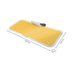 Set sobremesa cristal cosy, amarillo leitz 52690019