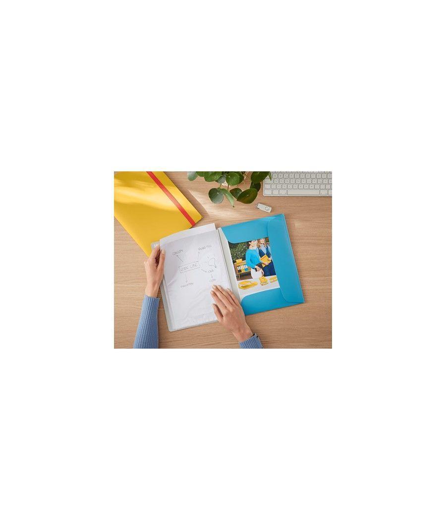 Carpeta fundas cosy mobile plus azul leitz 46700061