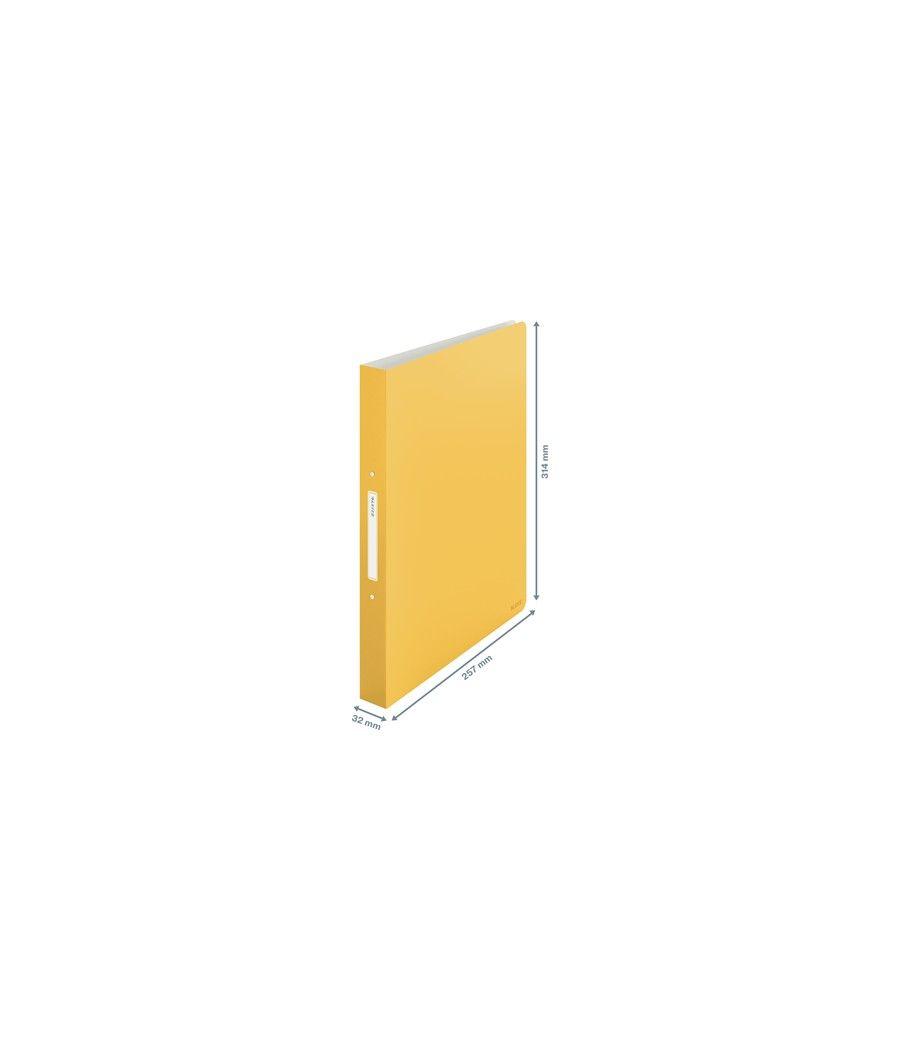 Carpeta 2 anillas active cosy amarillo leitz 42380019