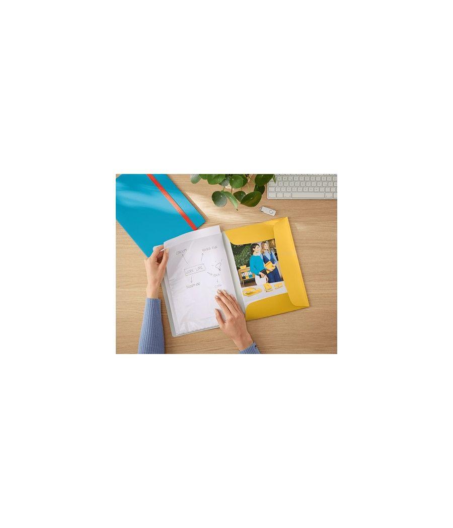 Carpeta fundas cosy mobile plus amarillo leitz 46700019