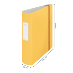 Archivador active cosy 180° 80mm amarillo leitz 10380019