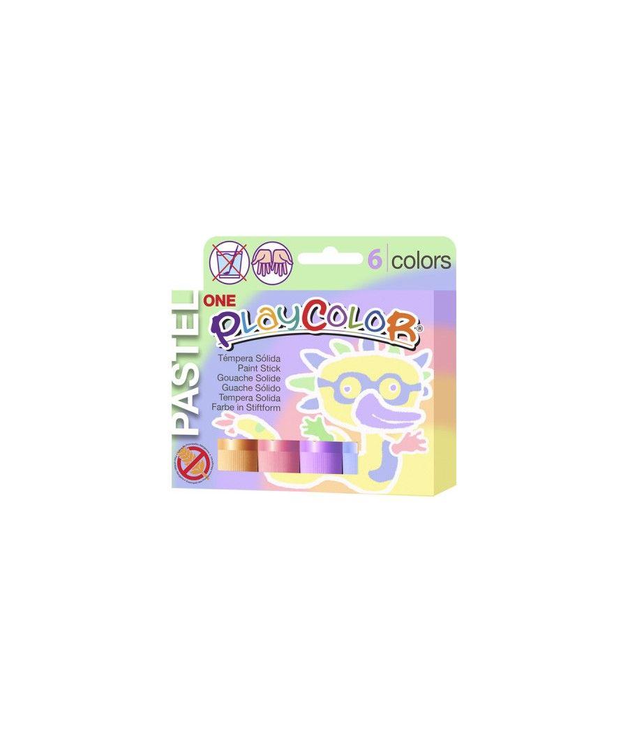 Playcolor pastel one pintura témpera 6 pieza(s)