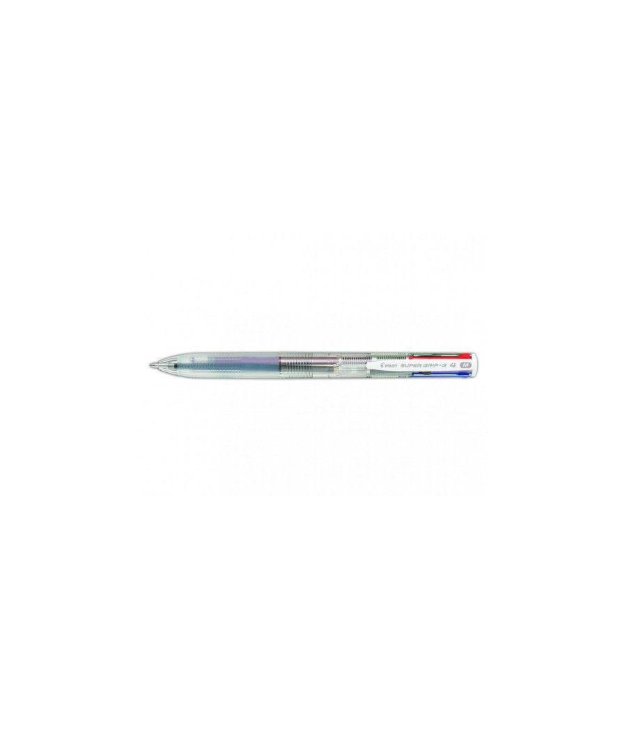 Boligrafo supergrip g - 4 colores - cuerpo color transparente pilot bpkgg-35m-nc