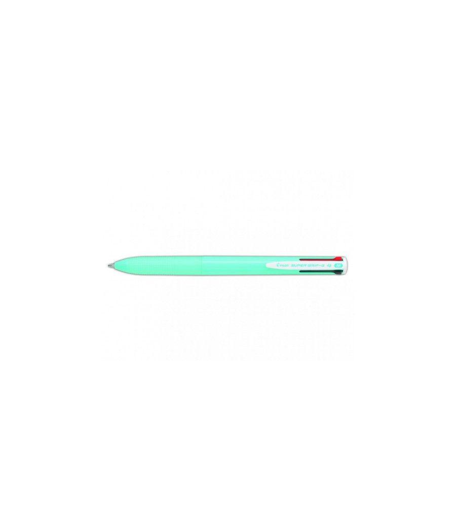 Boligrafo supergrip g - 4 colores - cuerpo color- azul claro pilot bpkgg-35m-lb