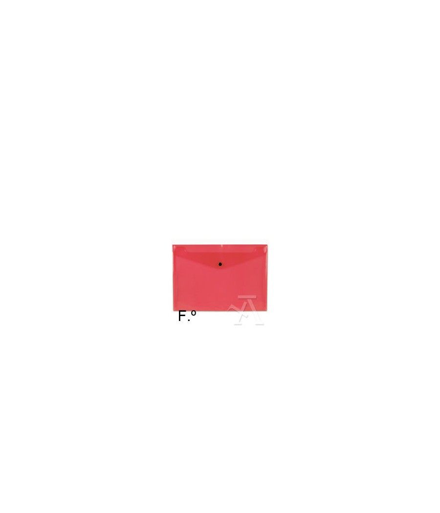 Sobre polipropileno folio solapa c/broche plastico rojo carchivo 342k12