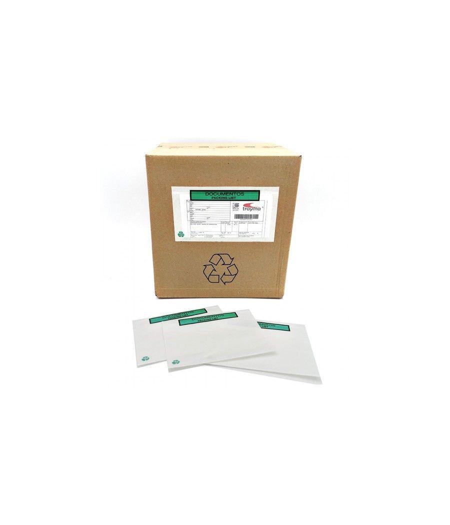 Caja 1000 sobres adhesivos pack list 100% papel 240x130 mm impreso documentos packing list s2756 f-p