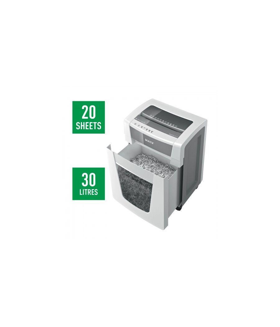 Destructora leitz iq office pro p4, blanco/plata leitz 80060000