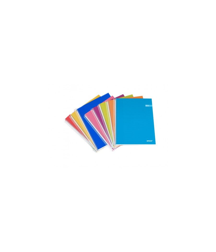 Cuaderno tapa dura folio 80 hojas 60g q.4x4 ancor 064872 pack 8 unidades