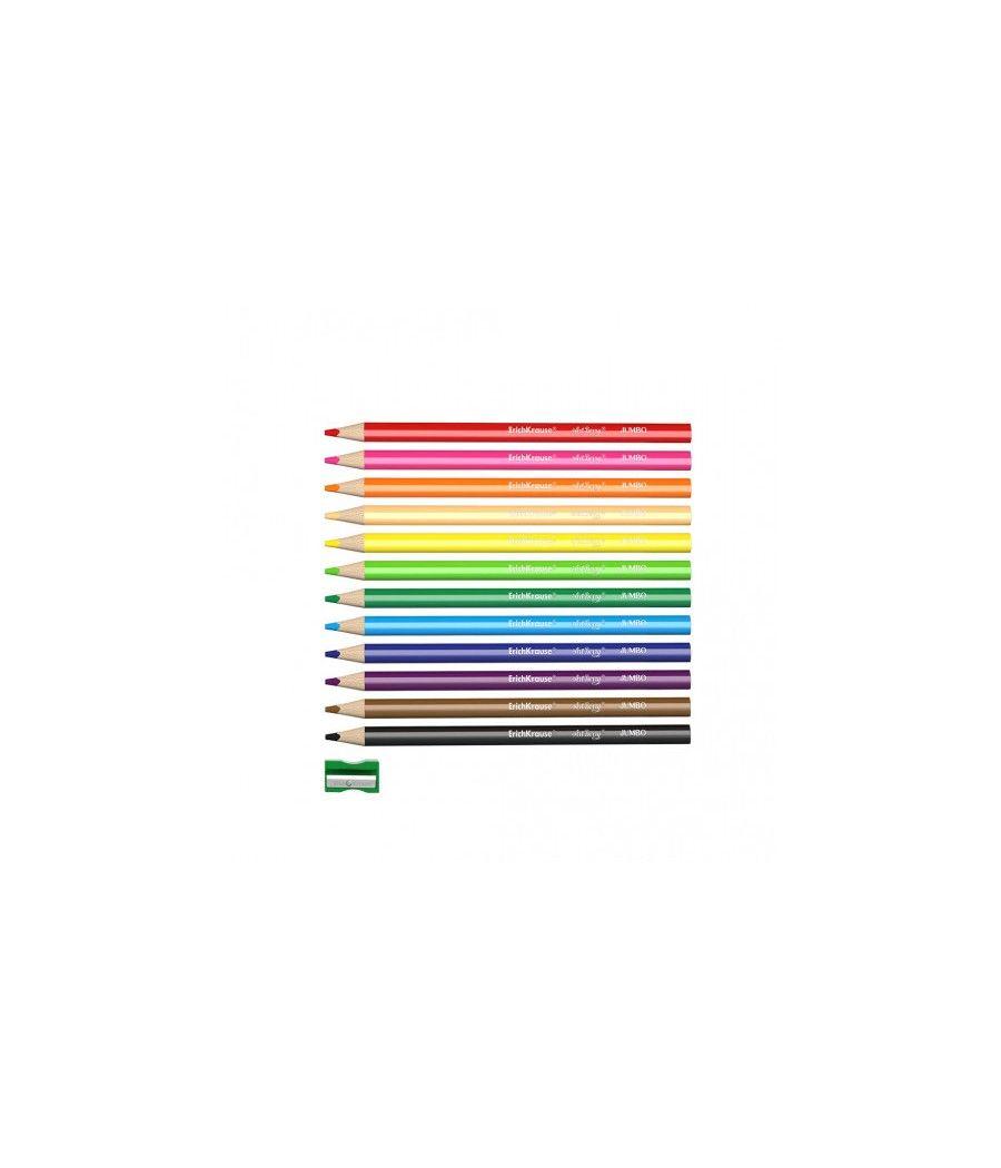 Caja lápices de colores triangular jumbo 12 colores artberry 32474