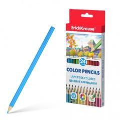 Caja lápices de colores hexagonal 24 colores erich krause 49884