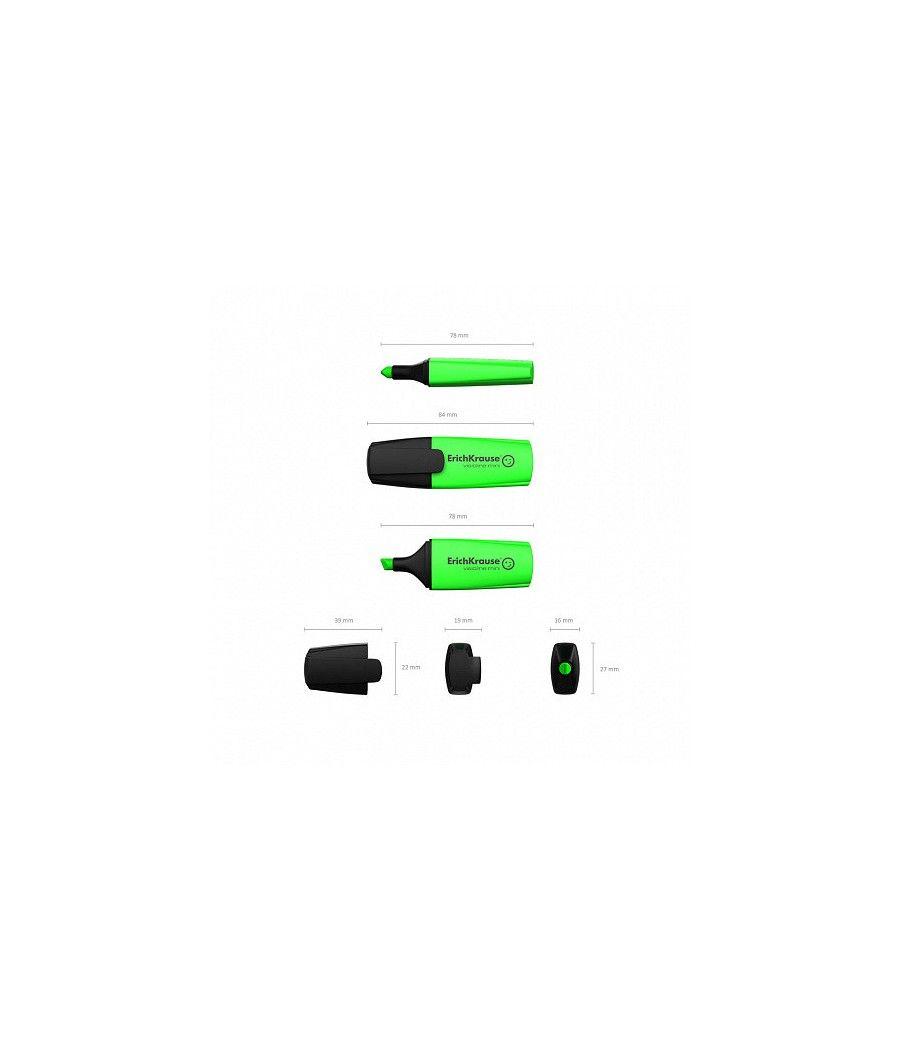 Fluorescente visioline mini, color: verde erich krause 42754 pack 10 unidades