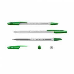 Bolígrafo r-301 classic stick 1.0, tinta color: verde erich krause 43187 pack 50 unidades