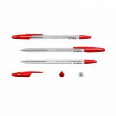 Bolígrafo r-301 classic stick 1.0, tinta color: rojo erich krause 43186 pack 50 unidades