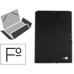 Carpeta carton simil prespan 500 gr./m2. folio goma solapa negro mariola 1525ne pack 20 unidades