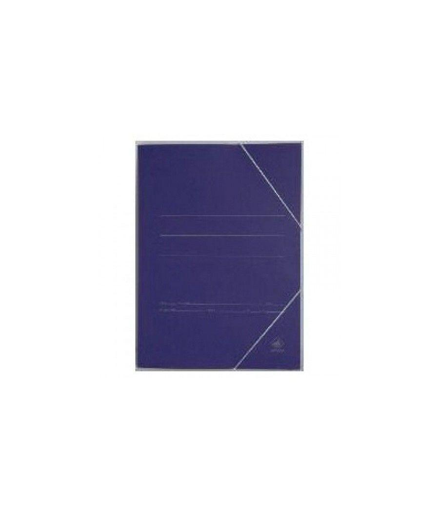 Carpeta carton simil prespan 500 gr./m2. folio goma solapa azul mariola 1525az pack 20 unidades